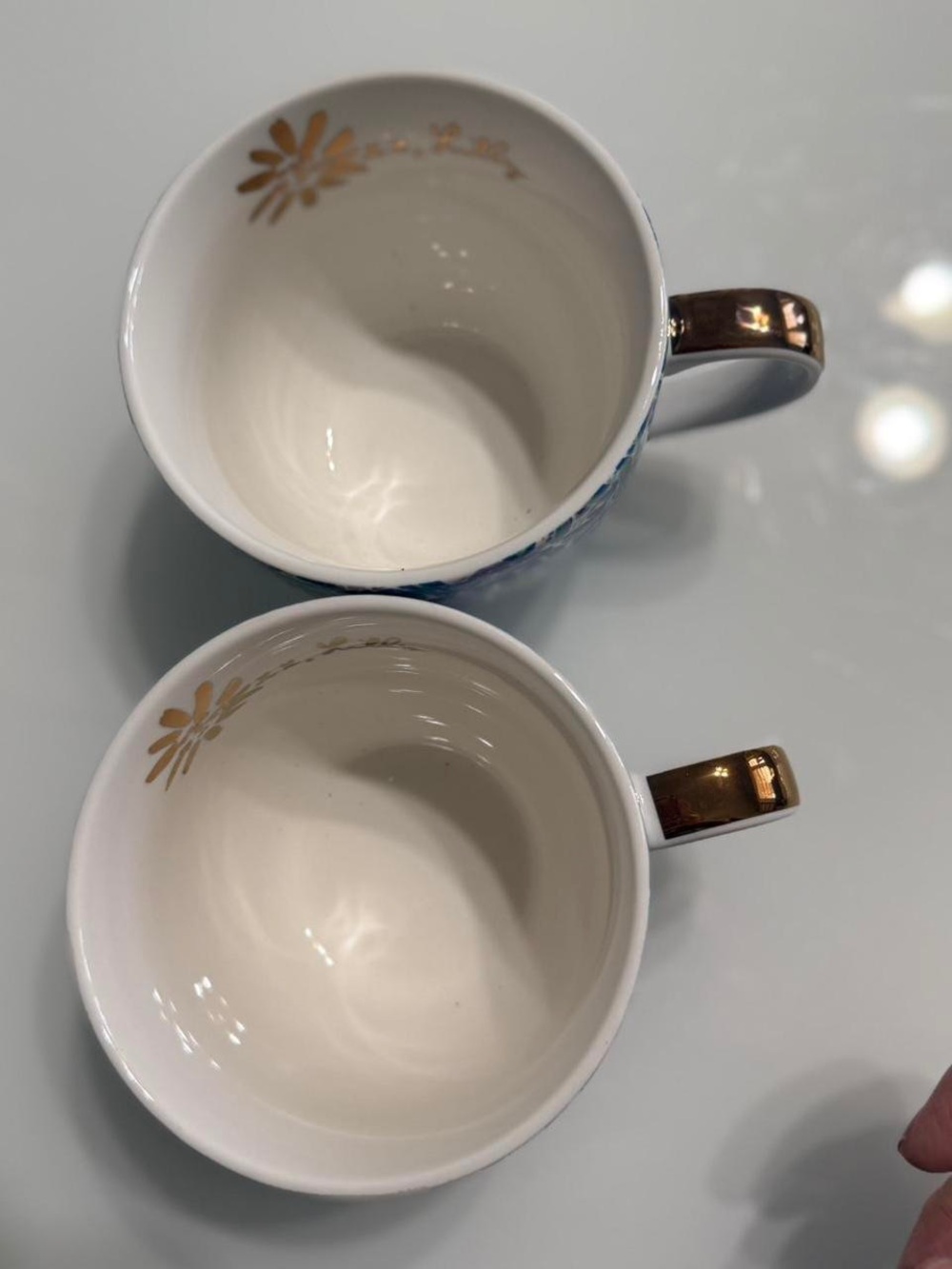 3 Lilly Pulitzer Blue Floral Ceramic Mugs - (only 2 pictured) - Picture 2 of 4